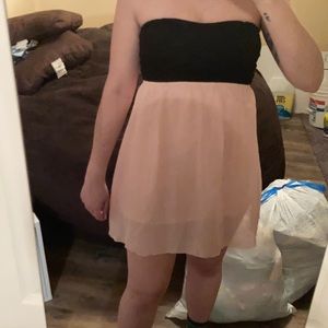 Black and pink dress